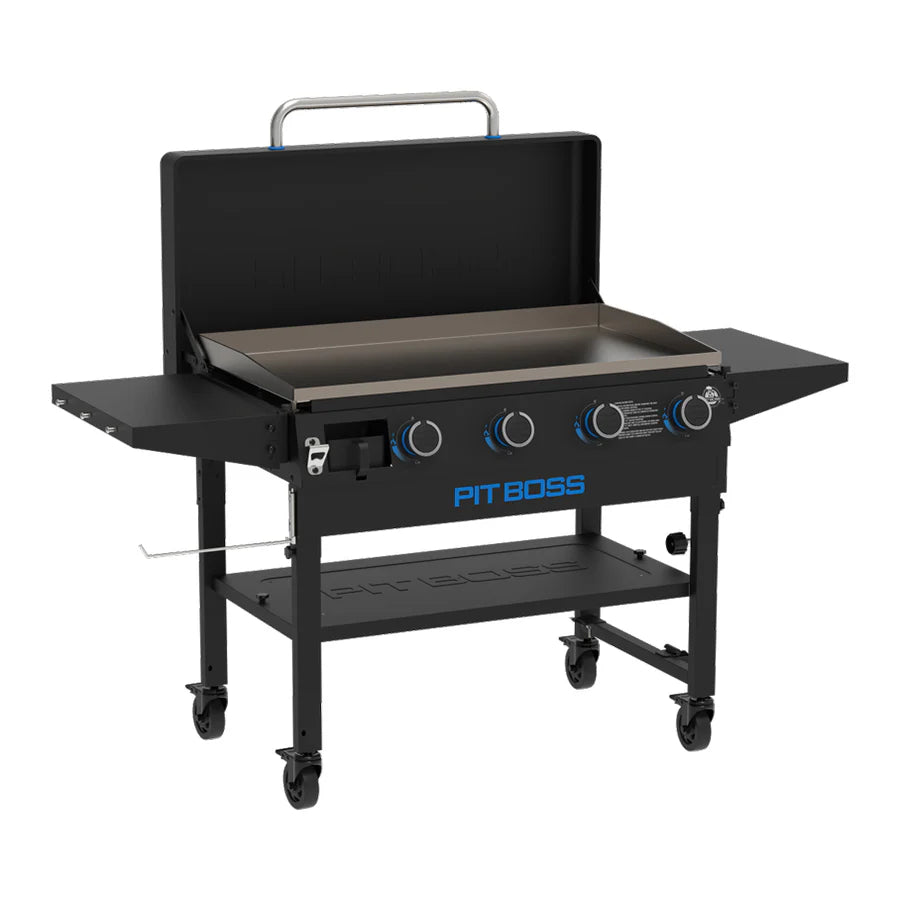 Deluxe Pitboss 4 Burner Griddle w/Shelves Pitboss