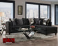 4125 Black Sectional DELTA FURNITURE