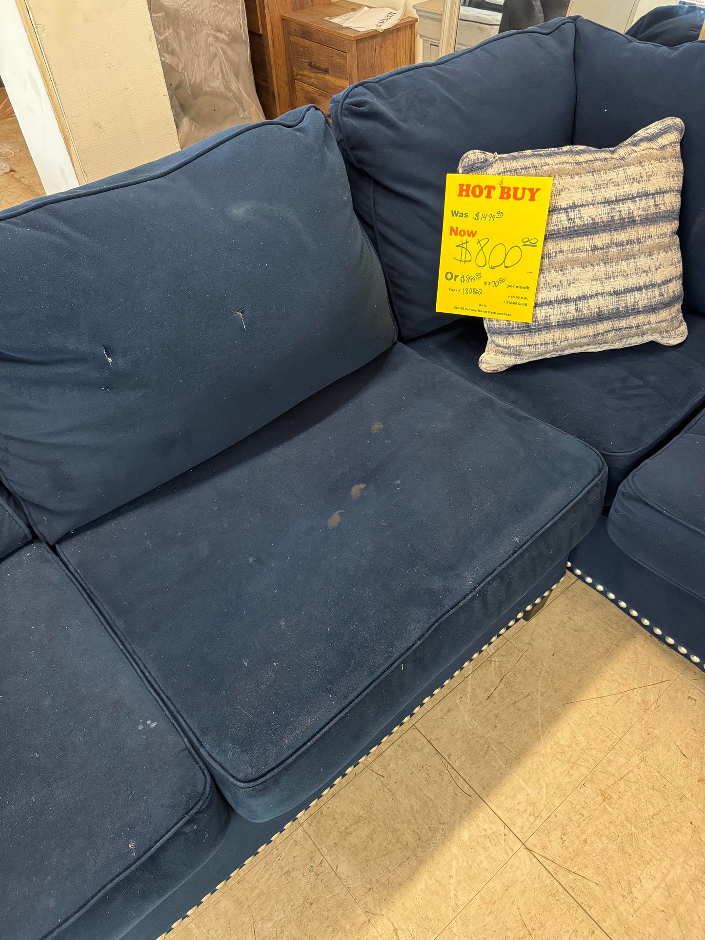 Blue Sectional Used Trading Post