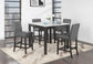 Bar Table with 4 Stools GLOBAL FURNITURE