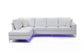 Dashiell Pure White Sectional w LED GLOBAL FURNITURE