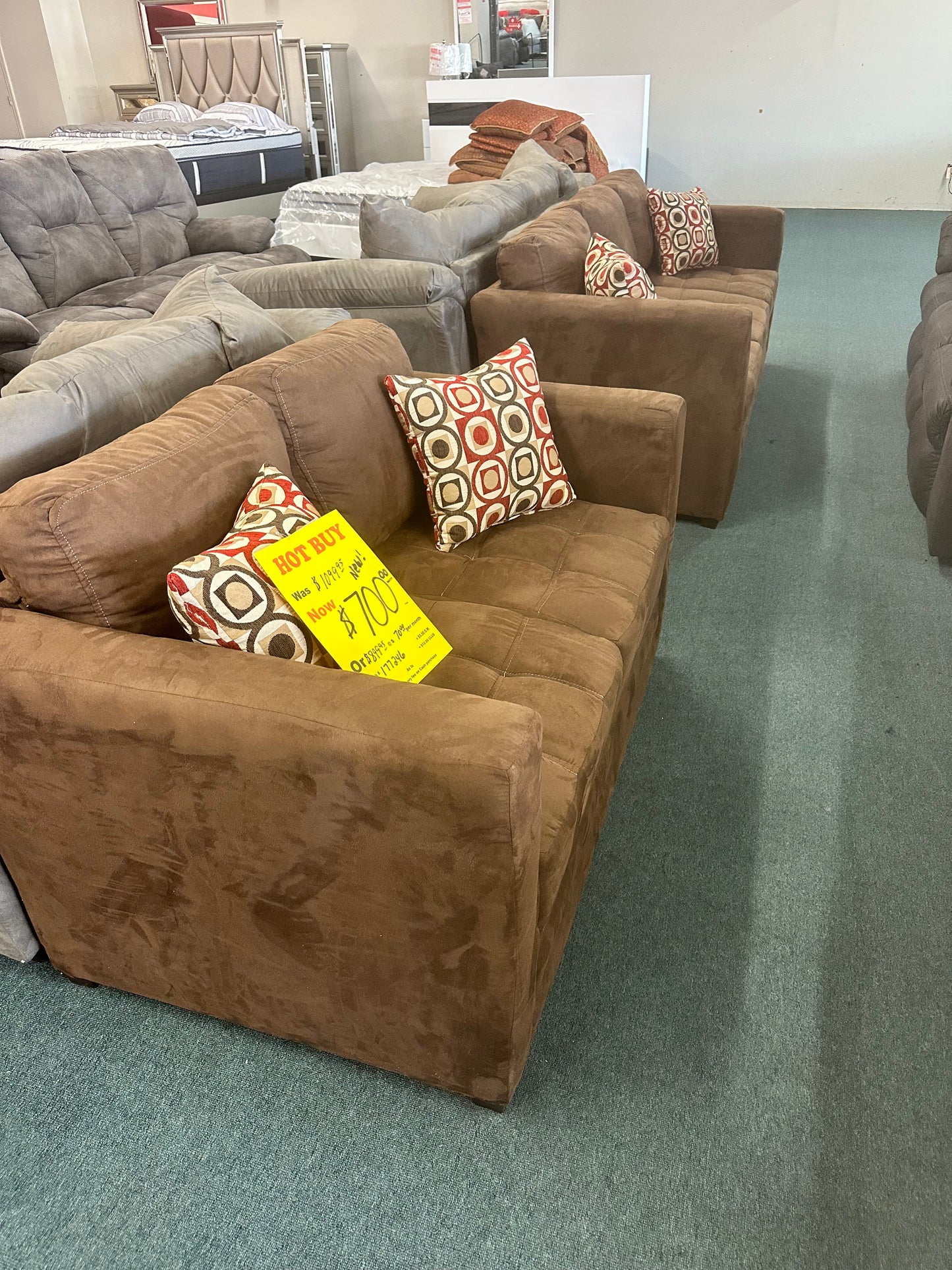 Brown Two Piece Living Room Group Ashley Furniture