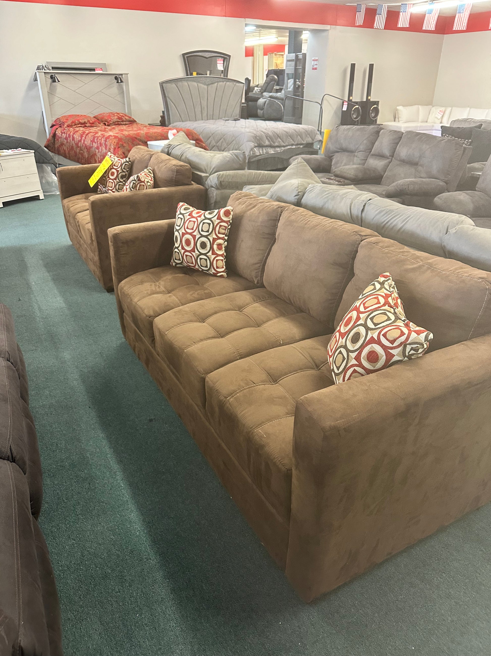 Brown Two Piece Living Room Group Ashley Furniture