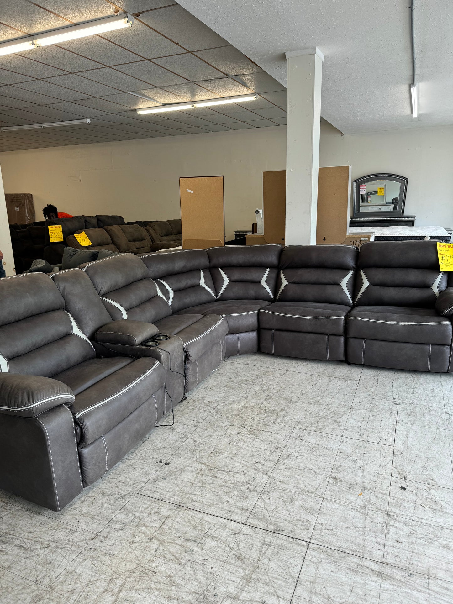 Kincord Used Power Reclining Sectional Ashley Furniture