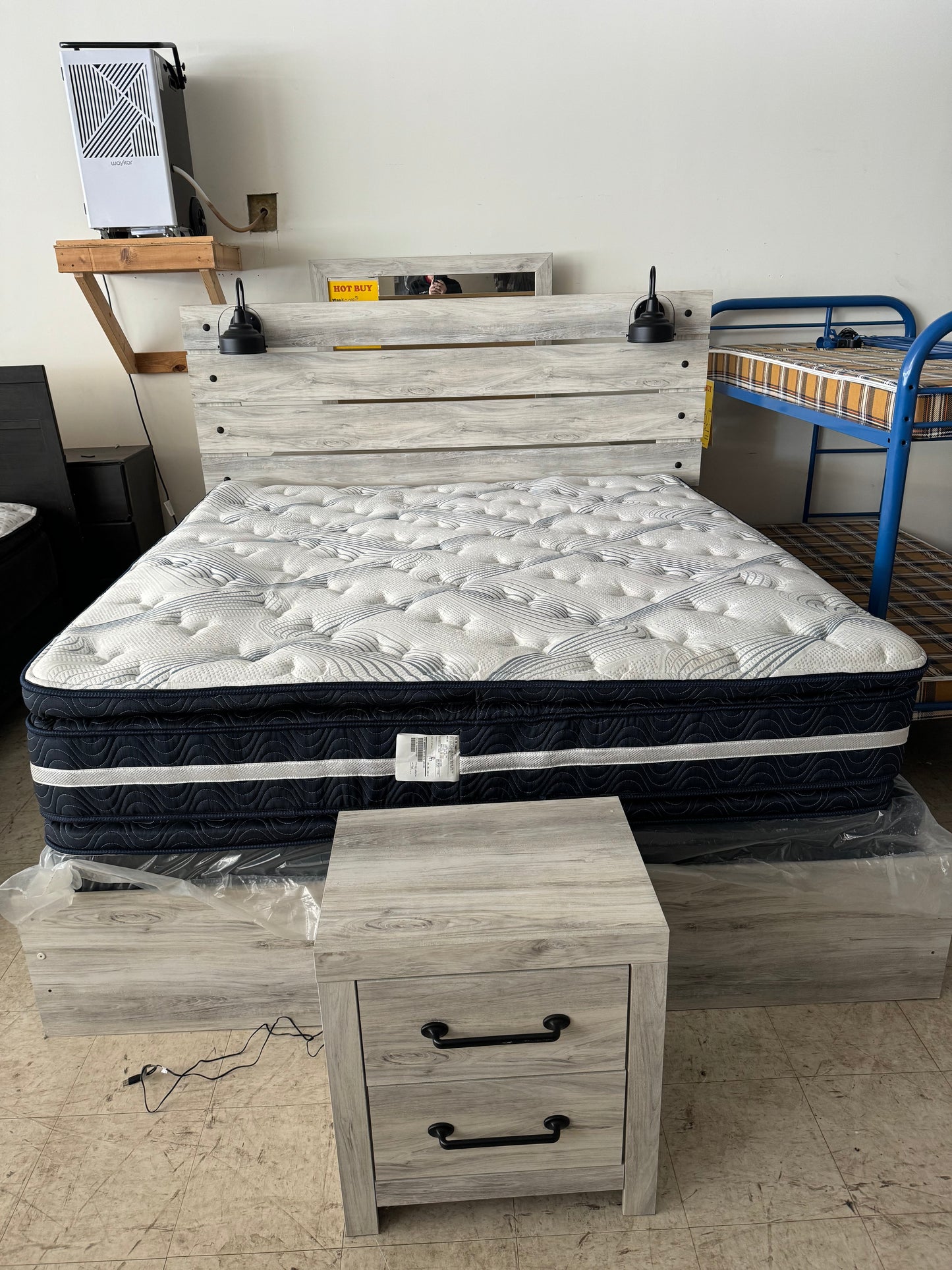 King Size Bedroom Set with Upgrade Mattress Ashley Furniture