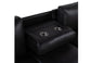 Charcoal/Black Sofa Bed with USB and Drop Down Table GLOBAL FURNITURE