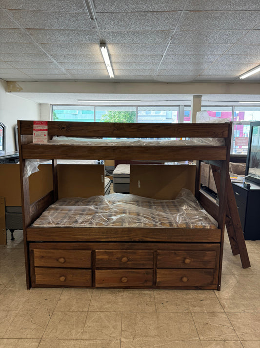Used Twin over Twin Wooden Bunkbed Simply Bunkbed