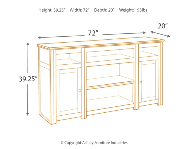 Harpan XL TV Stand w/Fireplace Option Signature Design by Ashley®