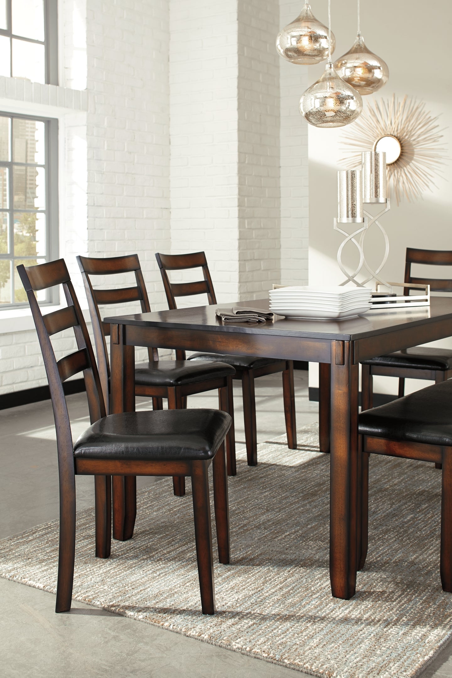 Coviar Dining Room Table Set (6/CN) Signature Design by Ashley®