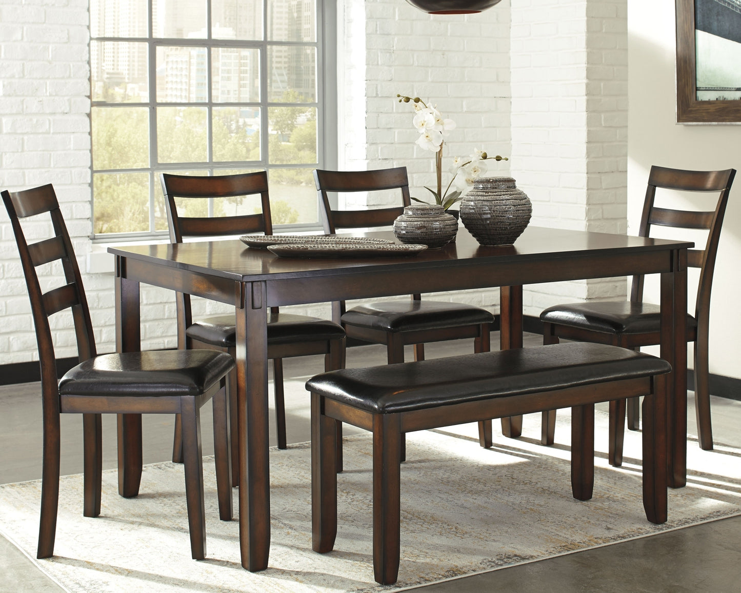 Coviar Dining Room Table Set (6/CN) Signature Design by Ashley®