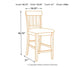 Haddigan Upholstered Barstool (2/CN) Signature Design by Ashley®