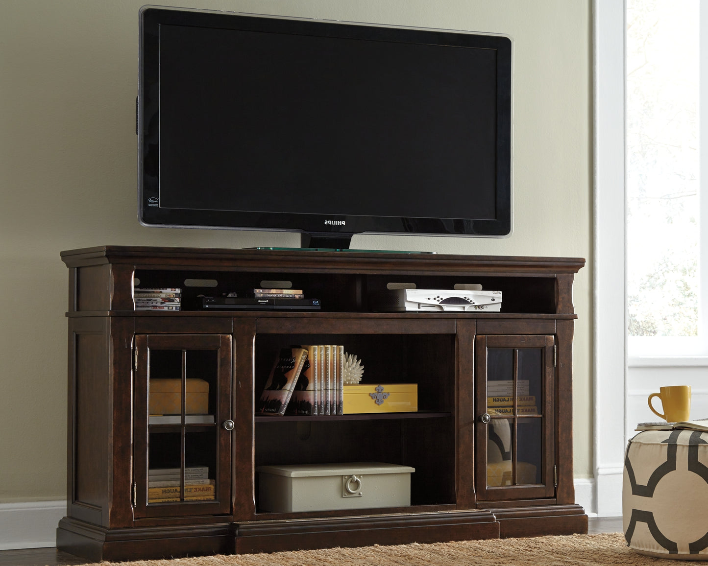 Roddinton XL TV Stand w/Fireplace Option Signature Design by Ashley®