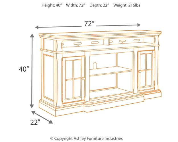 Roddinton XL TV Stand w/Fireplace Option Signature Design by Ashley®