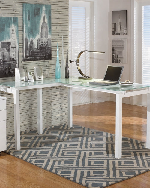 Baraga L-Desk Signature Design by Ashley®