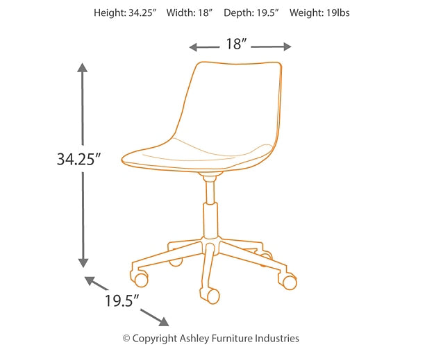 Office Chair Program Home Office Swivel Desk Chair Signature Design by Ashley®