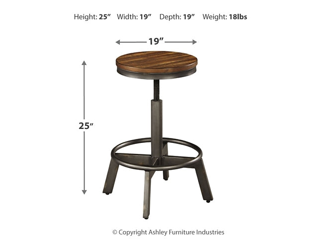 Torjin Swivel Stool (2/CN) Signature Design by Ashley®