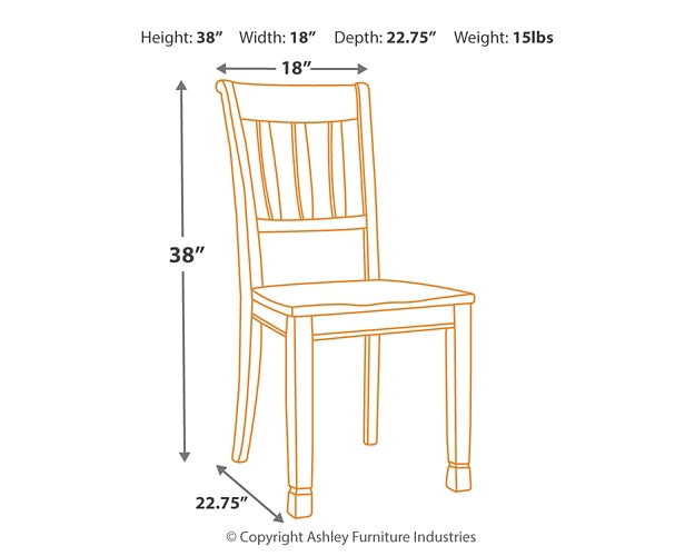 Whitesburg Dining Room Side Chair (2/CN) Signature Design by Ashley®