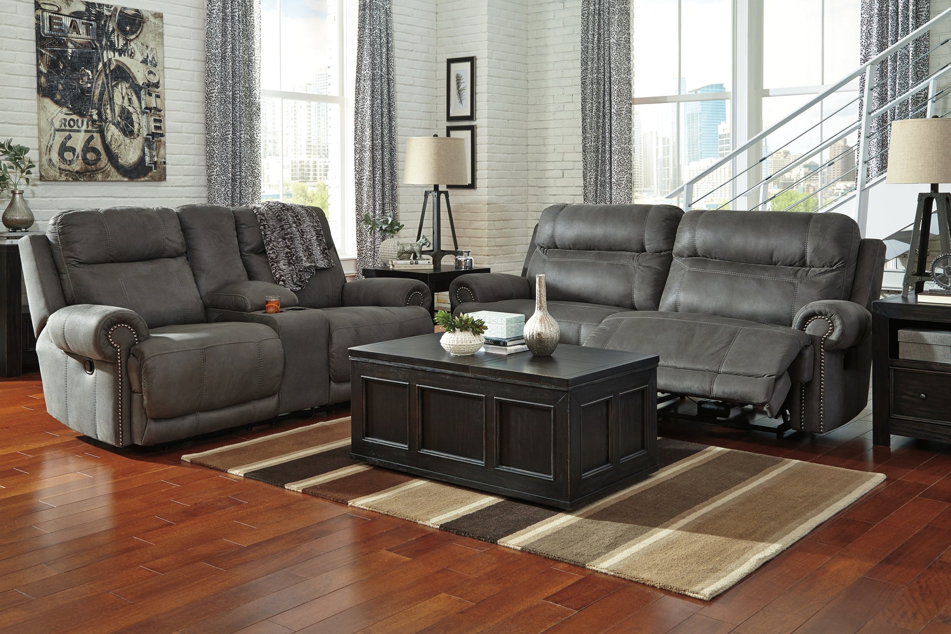 Austere 2 Seat Reclining Sofa Signature Design by Ashley®