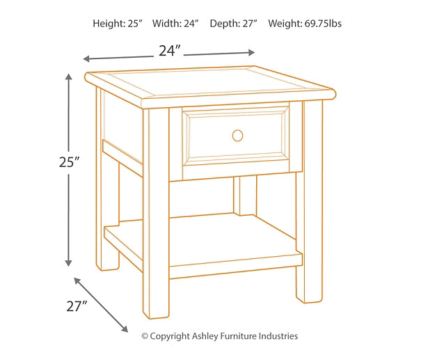 Bolanburg Rectangular End Table Signature Design by Ashley®