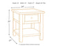 Bolanburg Rectangular End Table Signature Design by Ashley®