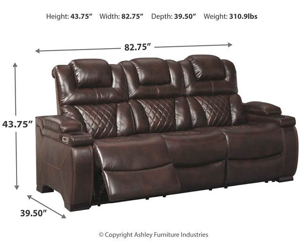 Warnerton PWR REC Sofa with ADJ Headrest Signature Design by Ashley®