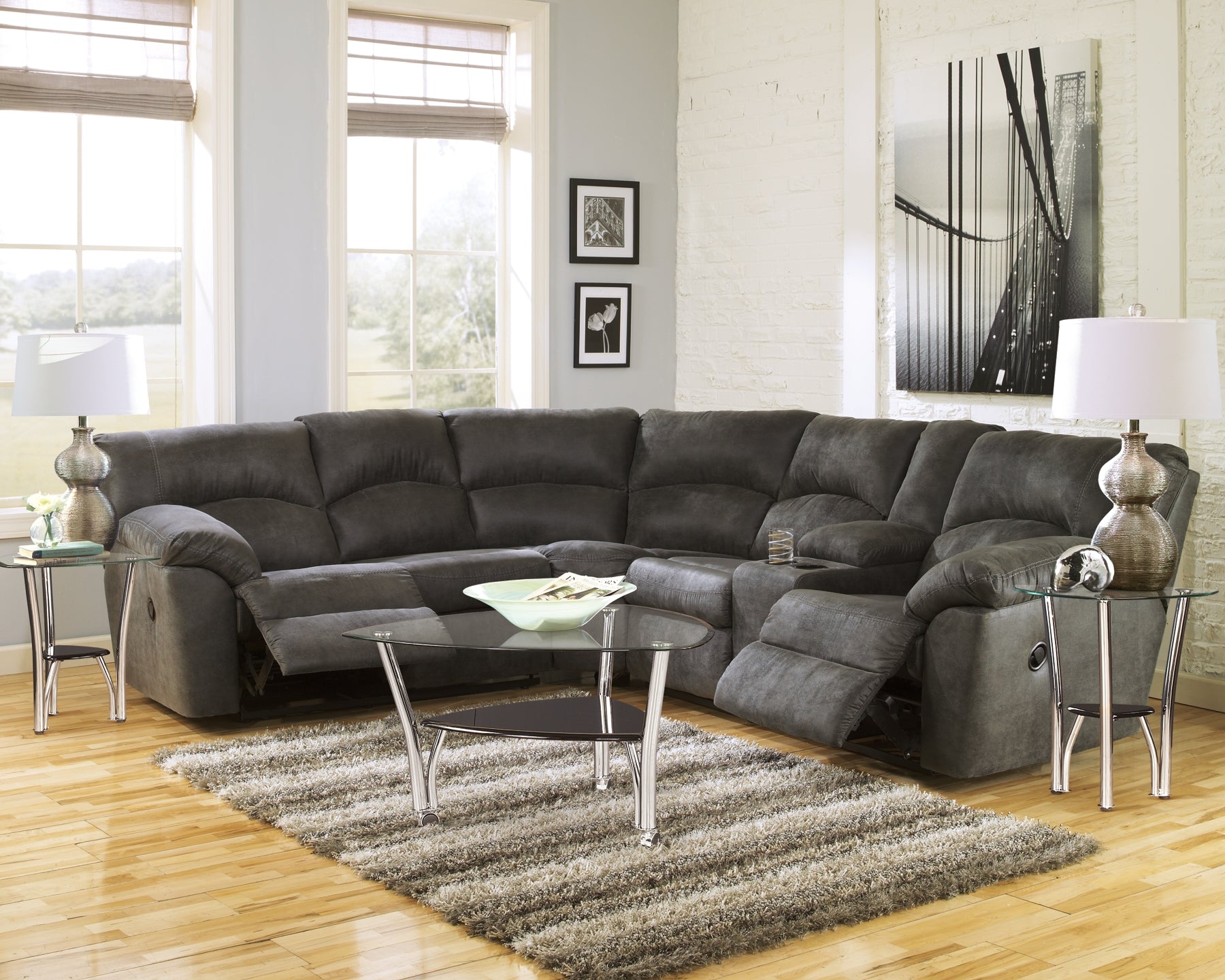 Tambo 2-Piece Reclining Sectional Signature Design by Ashley®