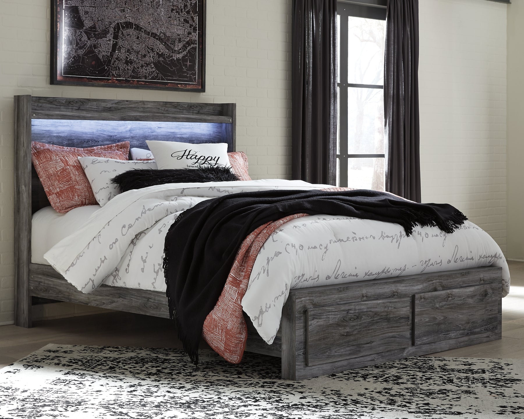 Baystorm  Panel Bed With 2 Storage Drawers Signature Design by Ashley®