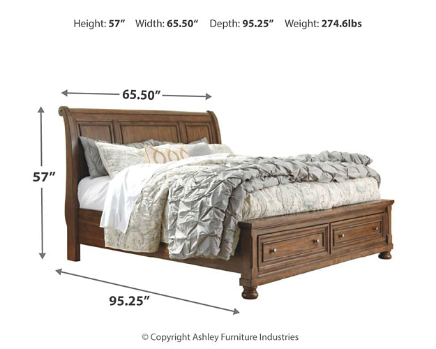 Robbinsdale  Sleigh Bed With Storage Signature Design by Ashley®