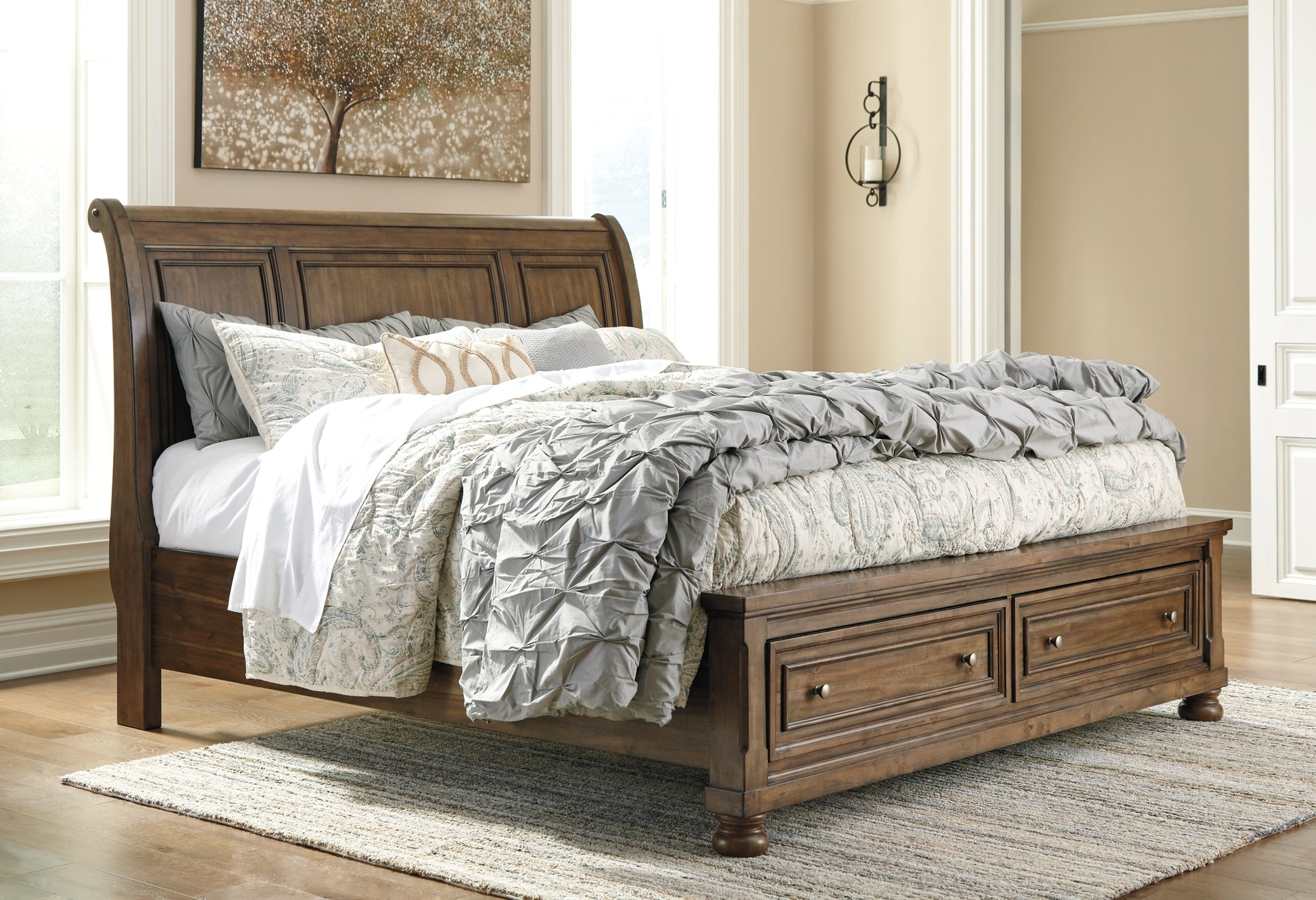 Robbinsdale  Sleigh Bed With Storage Signature Design by Ashley®