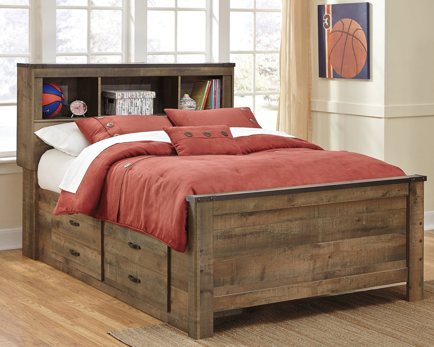 Trinell  Panel Bed With 2 Storage Drawers Signature Design by Ashley®