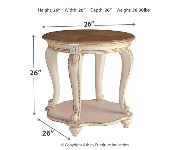 Realyn Round End Table Signature Design by Ashley®