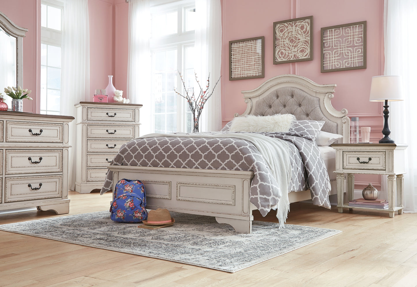 Realyn  Upholstered Panel Bed Signature Design by Ashley®