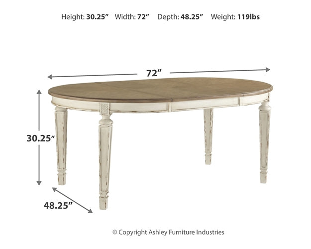 Realyn Oval Dining Room EXT Table Signature Design by Ashley®