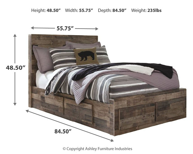 Derekson  Panel Bed With 6 Storage Drawers Benchcraft®