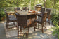 Paradise Trail Square Bar Table w/Fire Pit Signature Design by Ashley®