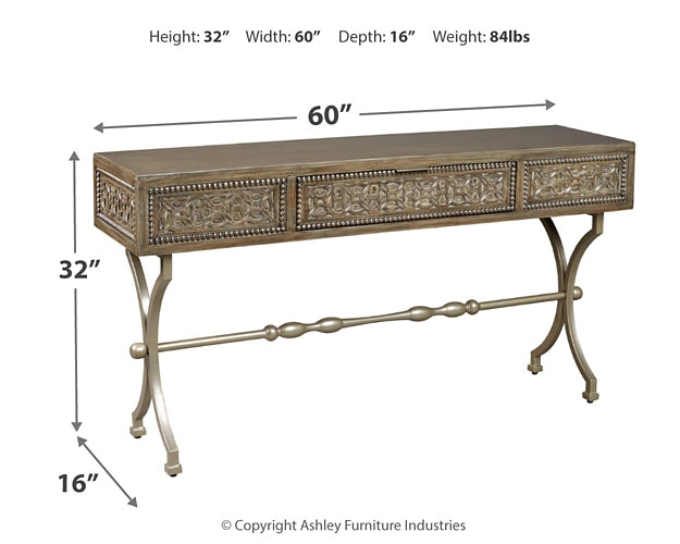 Quinnland Console Sofa Table Signature Design by Ashley®