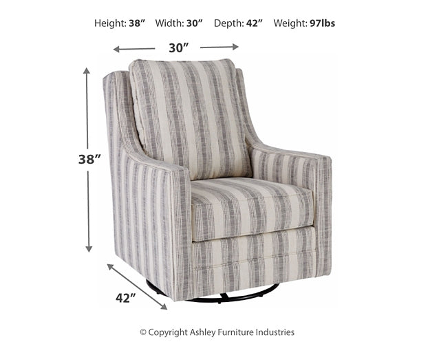 Kambria Swivel Glider Accent Chair Signature Design by Ashley®