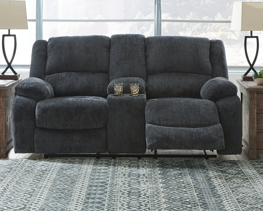 Draycoll DBL Rec Loveseat w/Console Signature Design by Ashley®