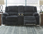 Draycoll DBL Rec Loveseat w/Console Signature Design by Ashley®