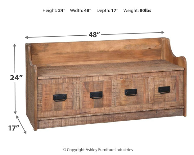 Garrettville Storage Bench Signature Design by Ashley®