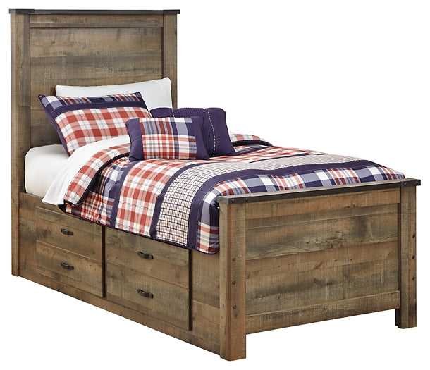 Trinell  Panel Bed With 2 Storage Drawers Signature Design by Ashley®