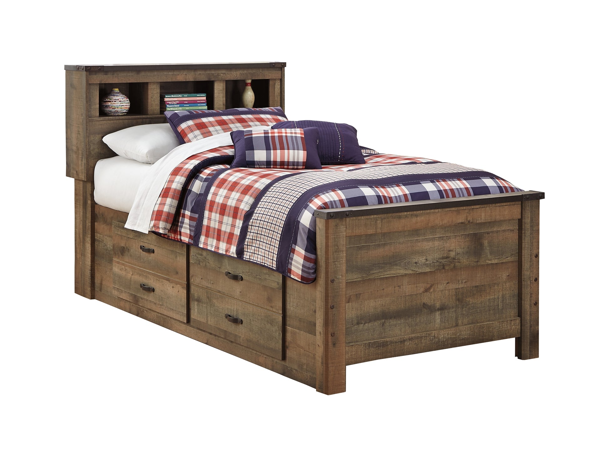 Trinell  Bookcase Bed With 2 Storage Drawers Signature Design by Ashley®