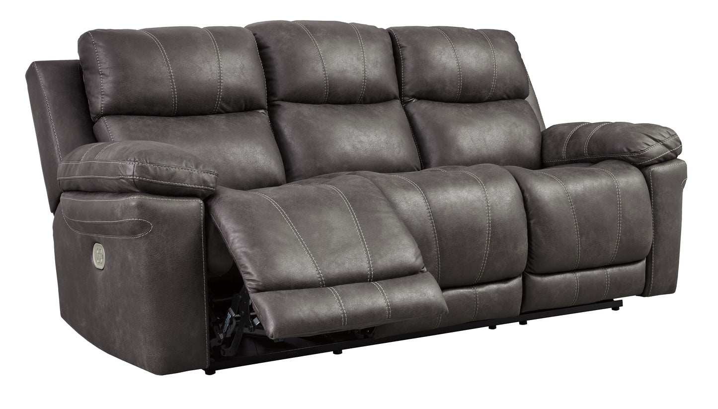 Erlangen PWR REC Sofa with ADJ Headrest Signature Design by Ashley®