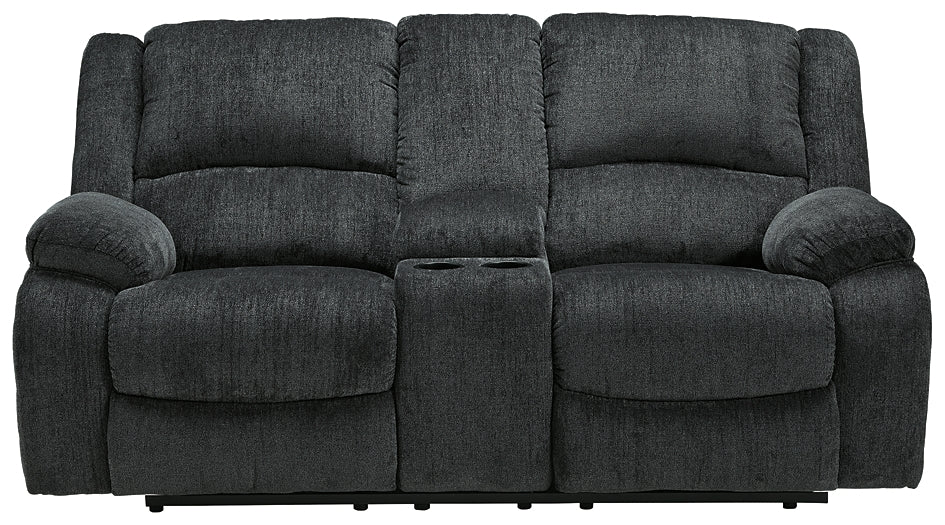 Draycoll DBL Rec Loveseat w/Console Signature Design by Ashley®