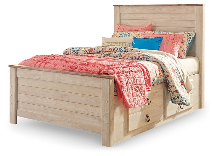 Willowton  Panel Bed With 2 Storage Drawers Signature Design by Ashley®