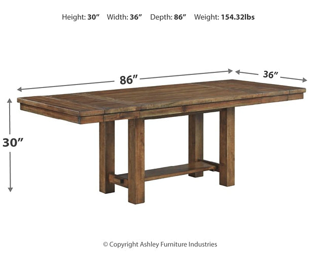 Moriville RECT Dining Room EXT Table Signature Design by Ashley®