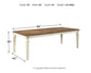 Realyn RECT Dining Room EXT Table Signature Design by Ashley®