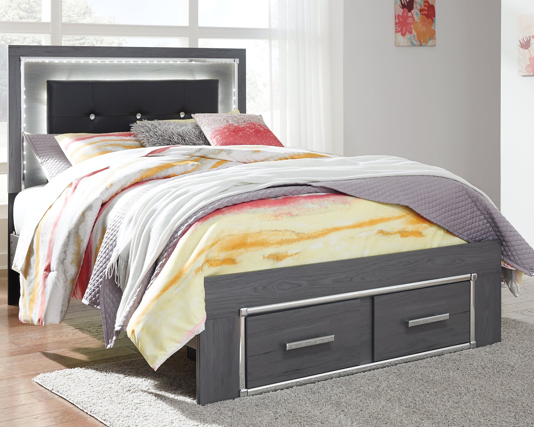 Lodanna  Panel Bed With 2 Storage Drawers Signature Design by Ashley®