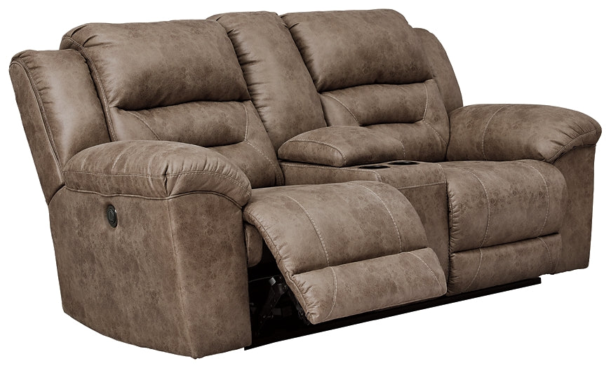 Stoneland DBL REC PWR Loveseat w/Console Signature Design by Ashley®