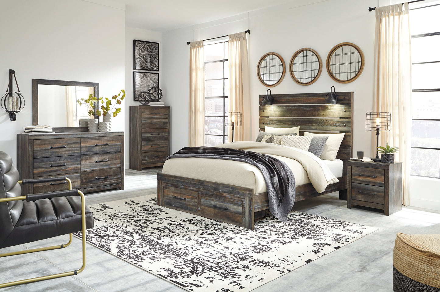 Drystan  Panel Bed With 2 Storage Drawers Signature Design by Ashley®